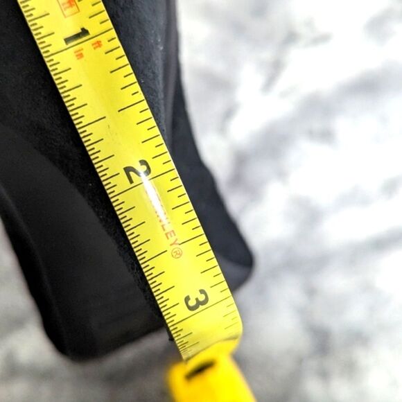 Kenneth Cole Reaction Black Suede Ankle Bootie with Back Zipper 3" Heel - Picture 10 of 10